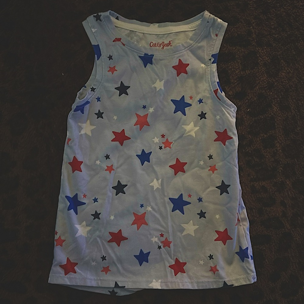 cat&jack patriotic stars tank top